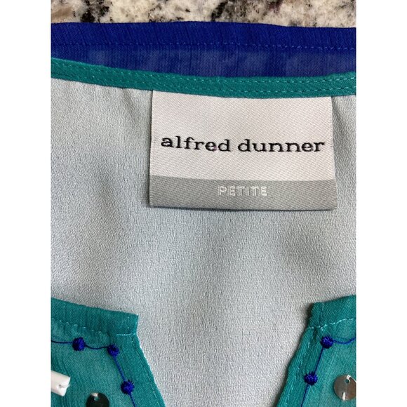 Alfred Dunner Womens Ombre Boho Tunic Top 12P Colorbblock Lagenlook - Picture 4 of 8